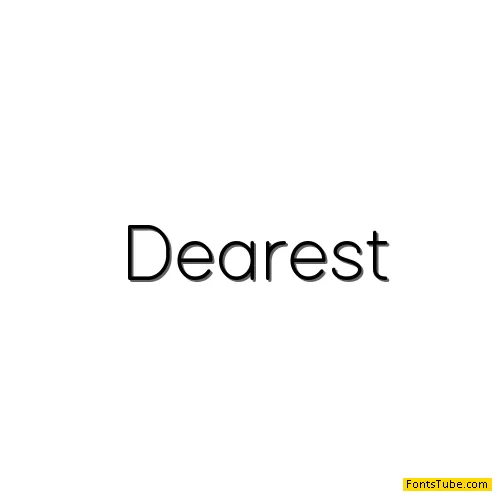 Dearest Font