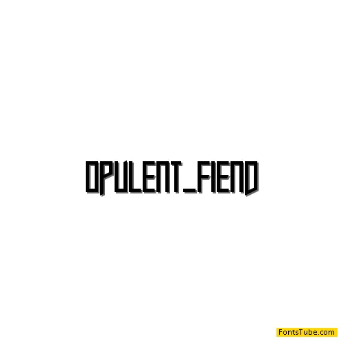 Opulent Fiend Font