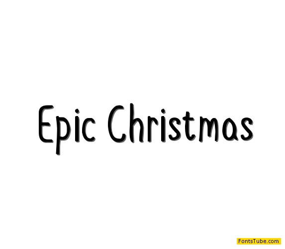 Epic Christmas Font