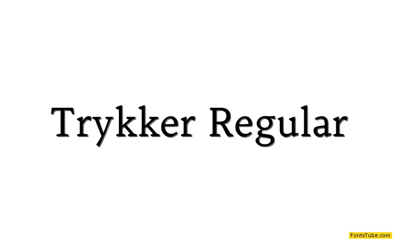 Trykker Font