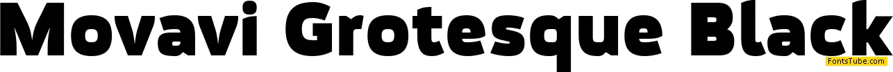 Movavi Grotesque Font Family