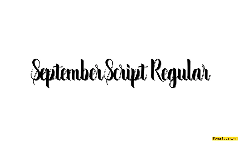 September Script Font