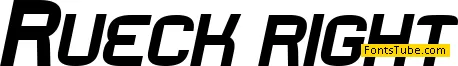 Rueck Font Family
