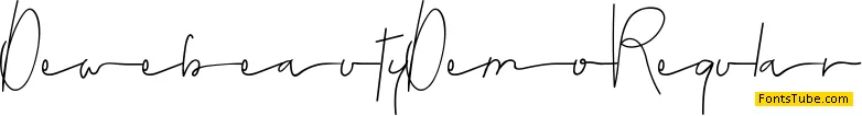 Dewebeauty Demo Font