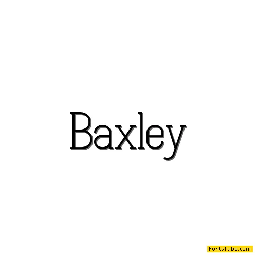 Baxley Font