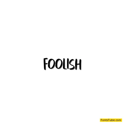 foolish Font