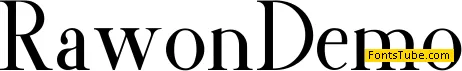RawonDemo Font