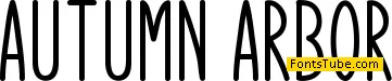 Autumn Arbor Font