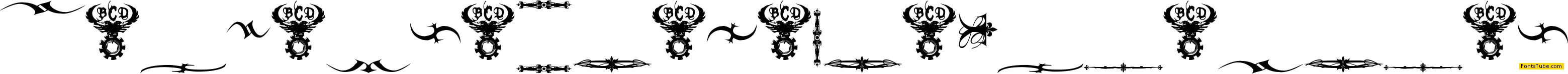 Marquis De Sade Ornaments Font
