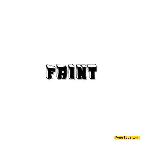 Faint Font Family