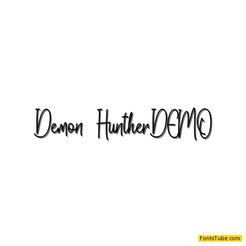 Demon Hunther - Personal Use Font