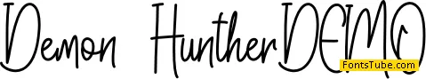 Demon Hunther - Personal Use Font