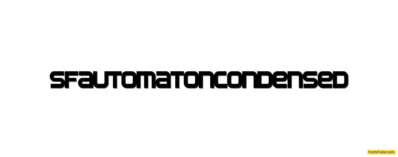 SF Automaton Font Family