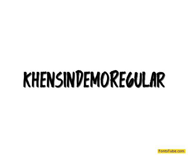 Khensin Demo Font