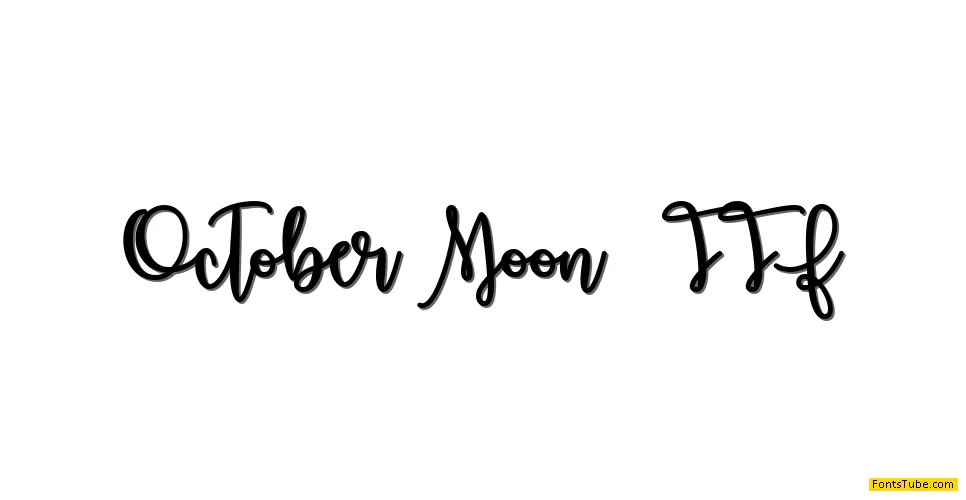 October Moon Font