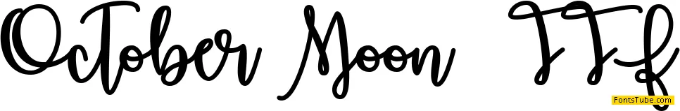 October Moon Font