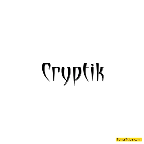 Cryptik Font