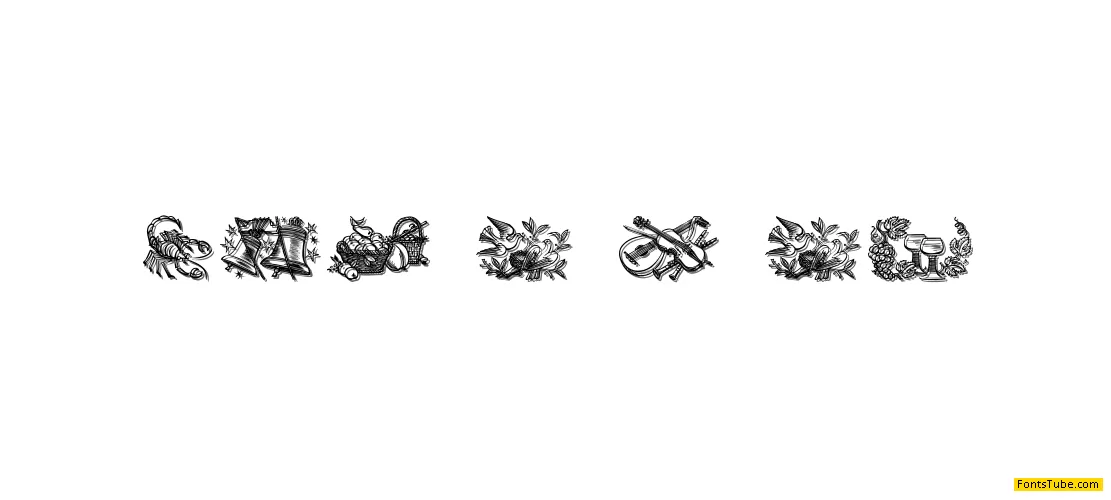 Jahreskreis Font