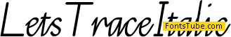 LetsTrace Font Family