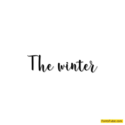 The winter Font