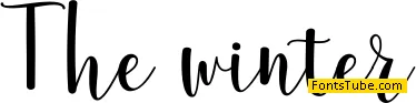 The winter Font