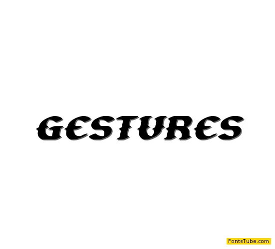 Gesture Font Family