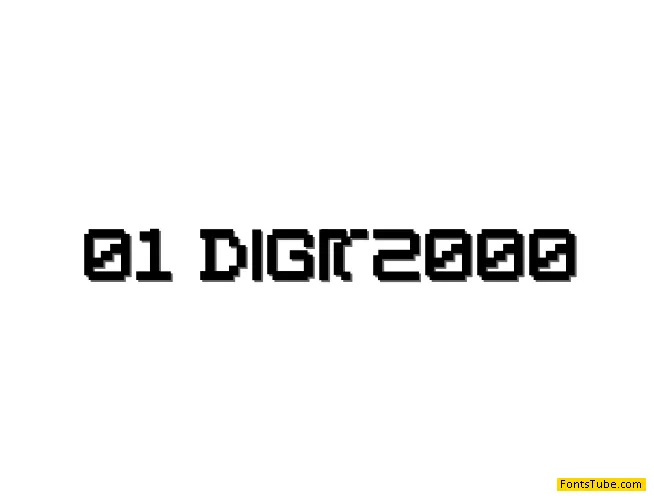 01 Digit2000 Font