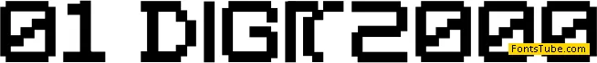 01 Digit2000 Font