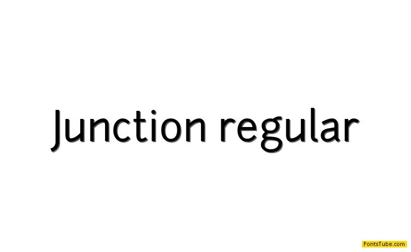 Junction Font Family