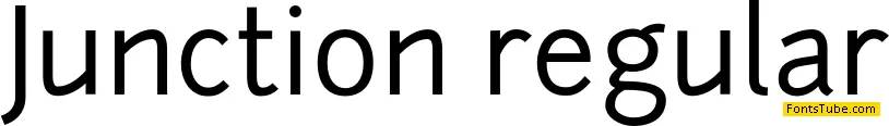 Junction Font Family