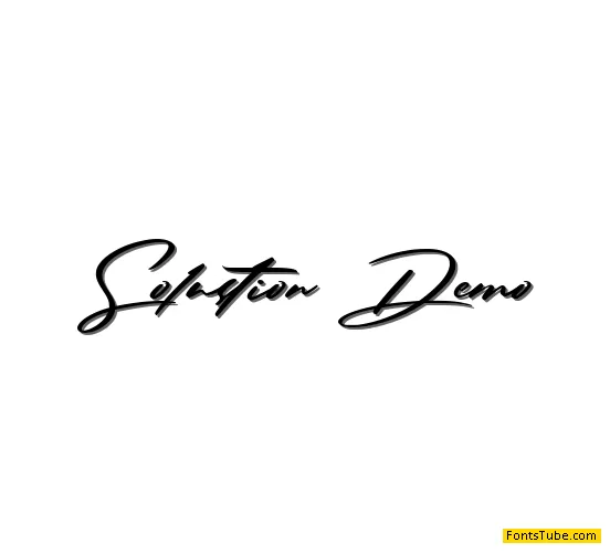 Solustion Demo Font