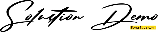 Solustion Demo Font