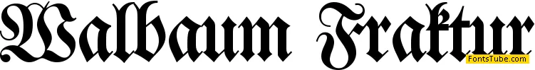 Walbaum Fraktur Font Family