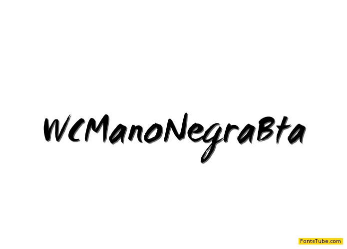 WC Mano Negra Bta Font