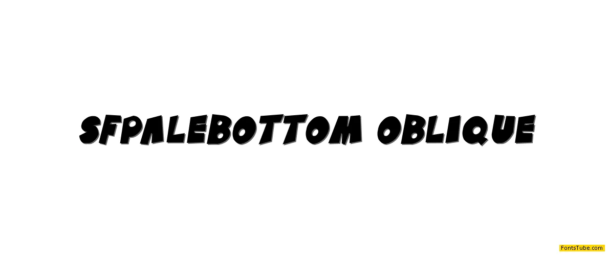 SF Pale Bottom Font Family