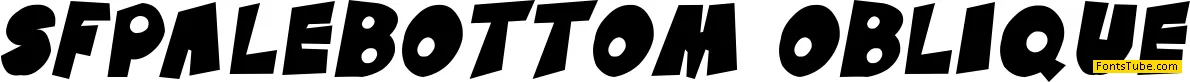 SF Pale Bottom Font Family