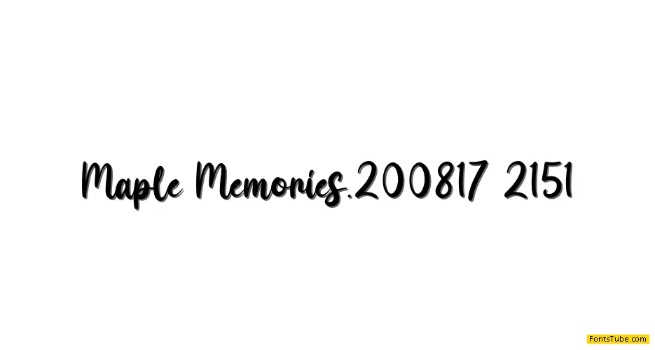 Maple Memories Font Family