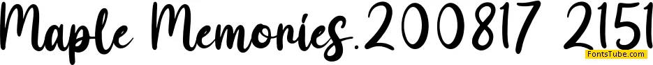 Maple Memories Font Family
