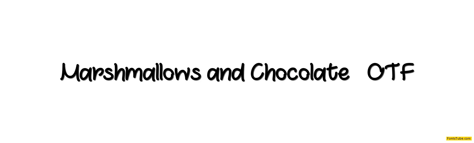 Marshmallows and Chocolate Font