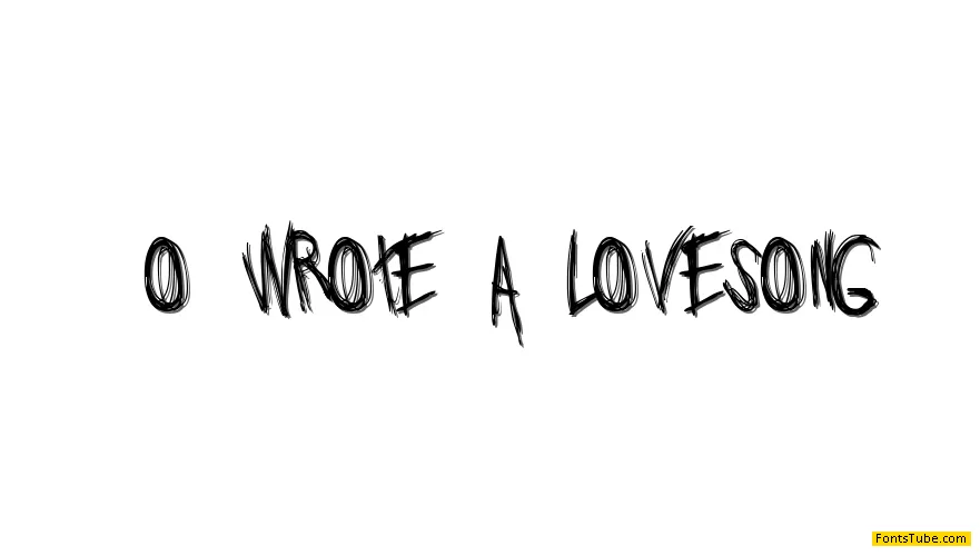 Jo wrote a lovesong Font
