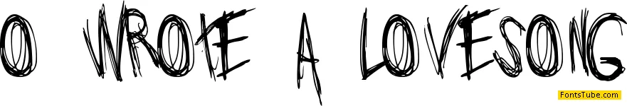 Jo wrote a lovesong Font
