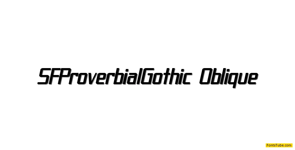 SF Proverbial Gothic Font Family