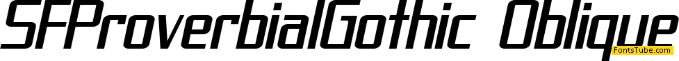SF Proverbial Gothic Font Family