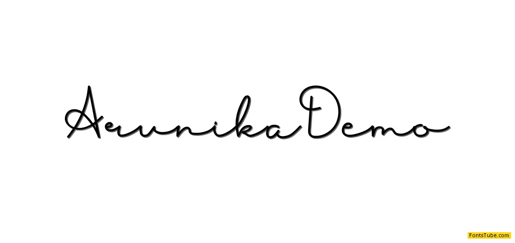 ArunikaDemo Font