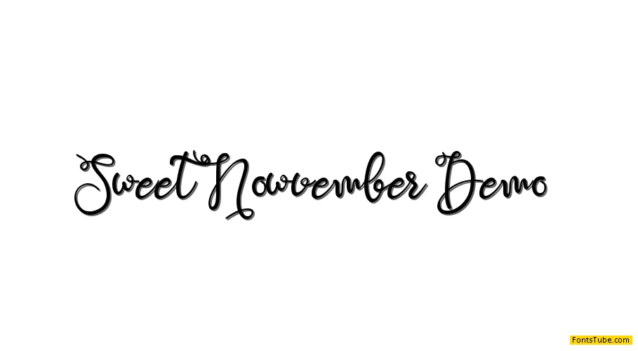 Sweet Nowvember Font