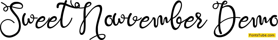 Sweet Nowvember Font