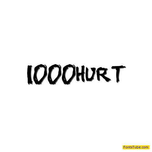 John's 1000 Hurts Font