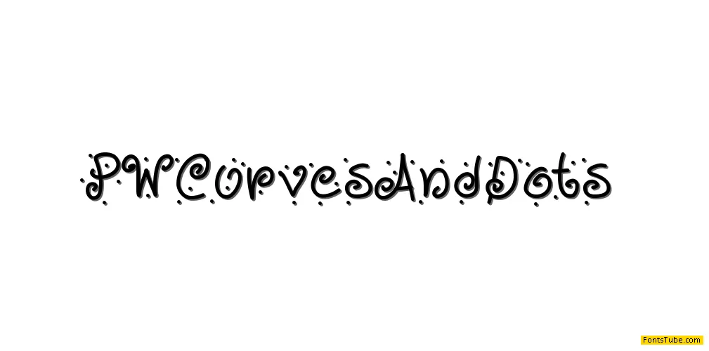 PWCurvesAndDots Font