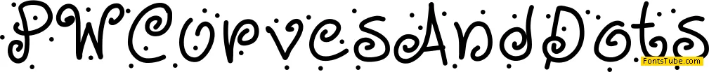 PWCurvesAndDots Font