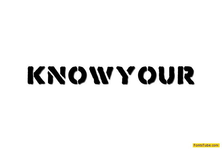 Know Your Product Font